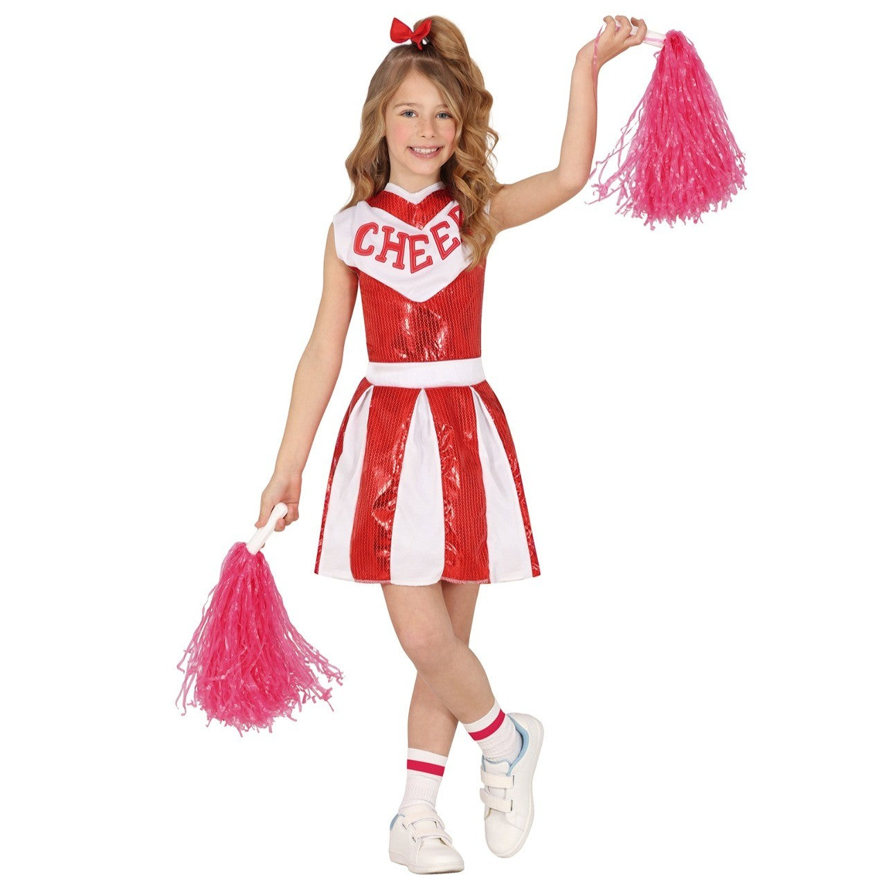 Déguisement de pom-pom girl à paillettes pour fille