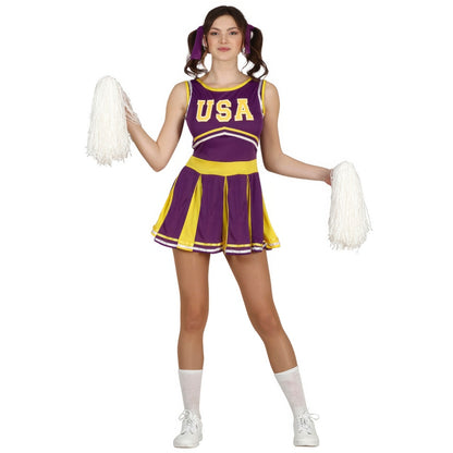 Déguisement de pom-pom girl lilas pour adolescents