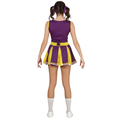 Déguisement de pom-pom girl lilas pour adolescents