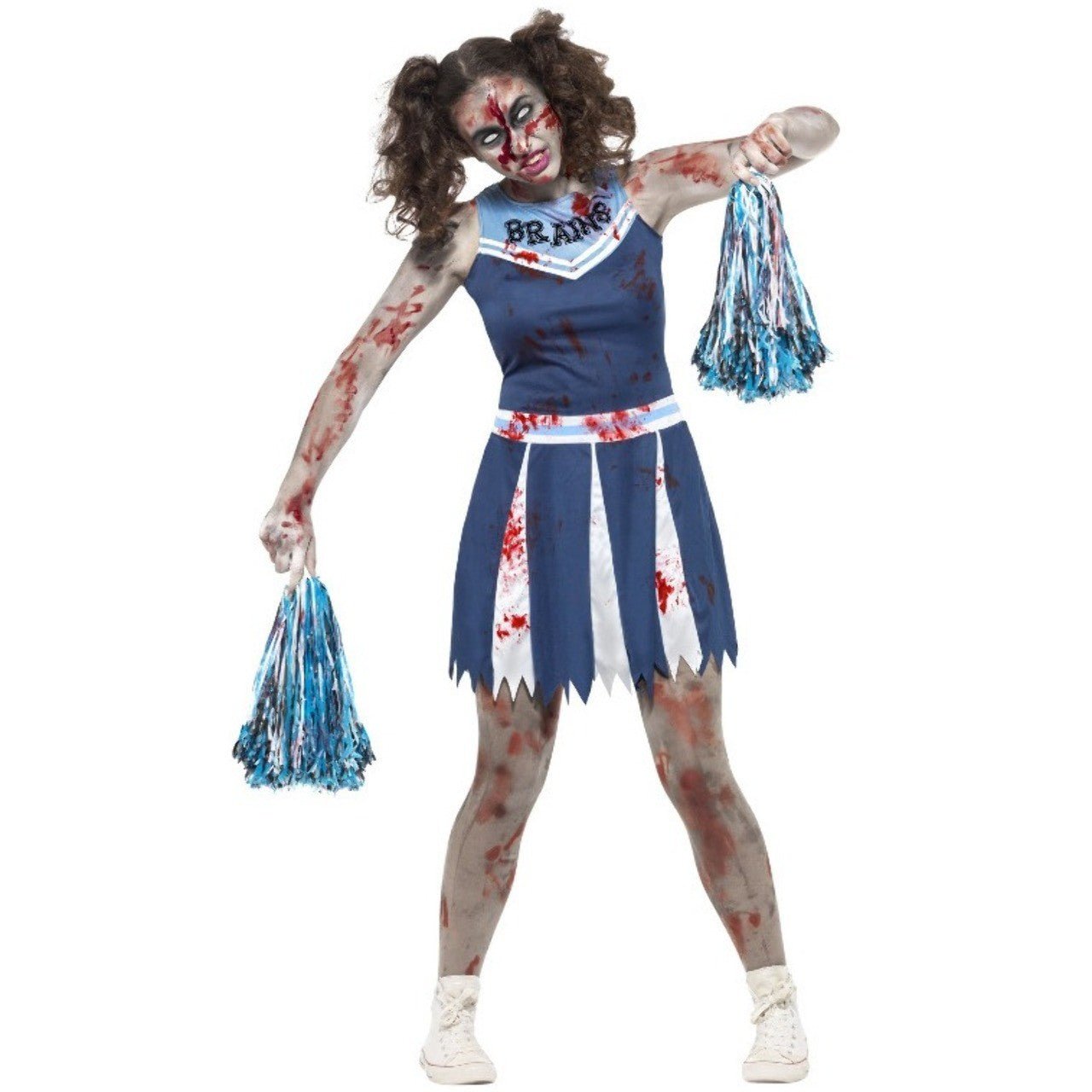 Déguisement de Pom-Pom Girl Zombie à Pompons pour femme