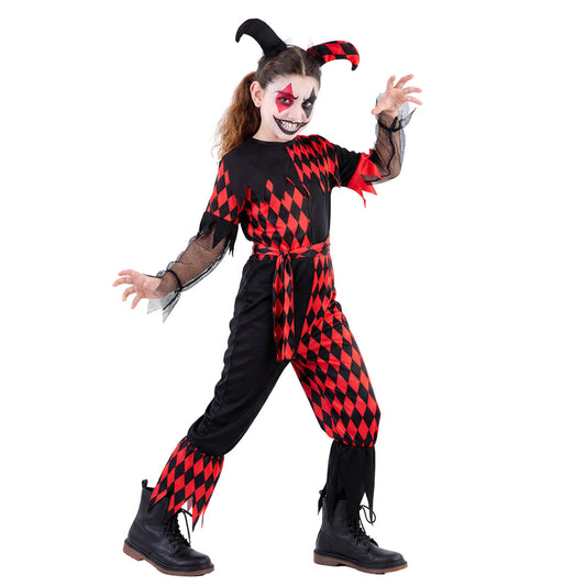 Déguisement Arlequin maléfique fille
