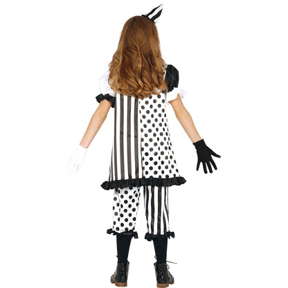 Déguisement d'Arlequin Sinistre Éco pour fille