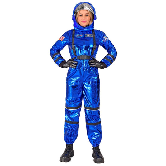 Déguisement d'Astronaute Space Bleu pour femme