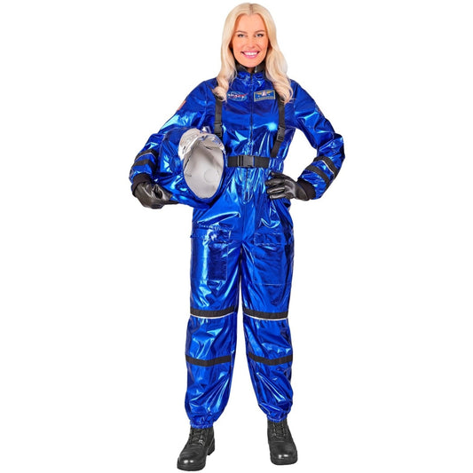 Déguisement d'Astronaute Space Bleu pour femme