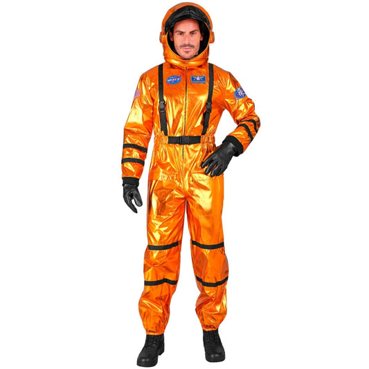 Déguisement d'Astronaute Space Orange pour homme