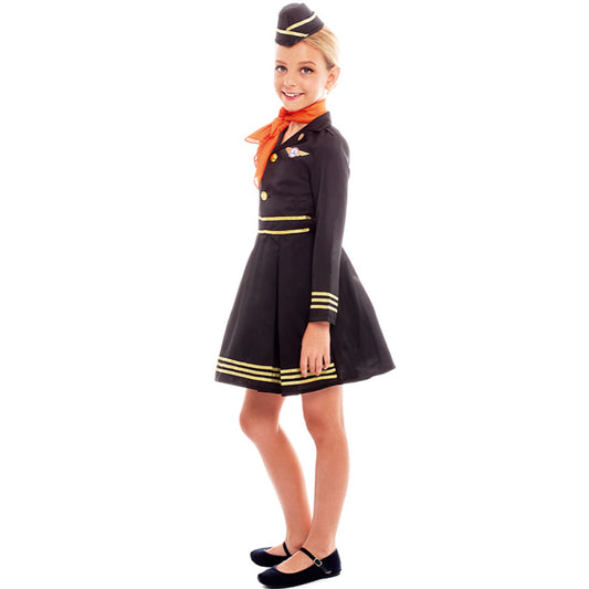 Déguisement d'Hôtesse Élégante fille