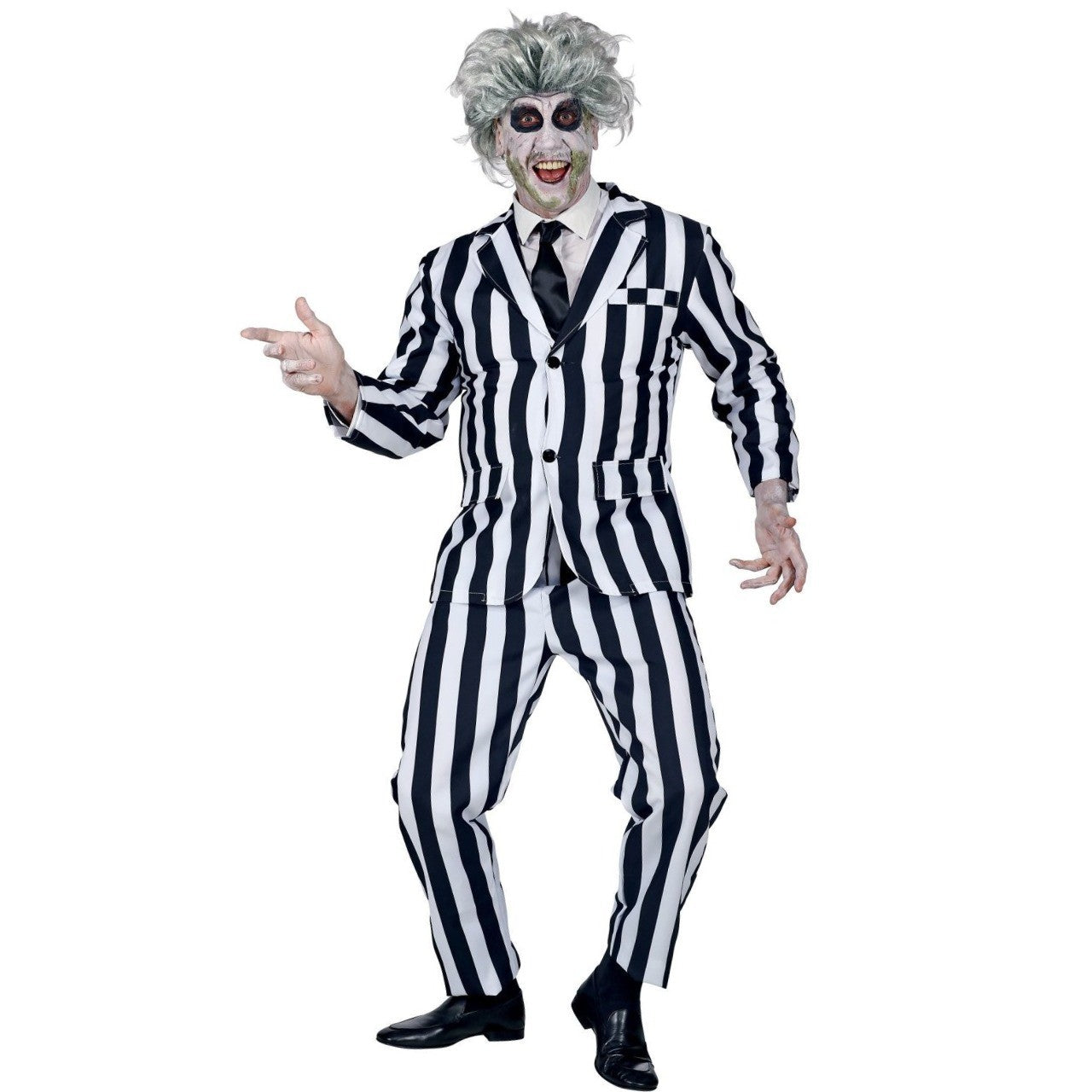 Déguisement de Fantôme Beetlejuice rayé pour homme