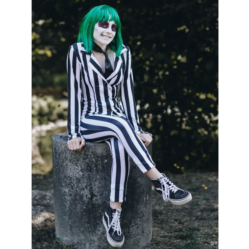 Déguisement de Beetlejuice à Rayures pour femme