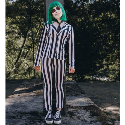 Déguisement de Beetlejuice à Rayures pour femme