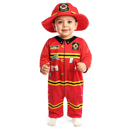 Déguisement de pompier chapeau pour bébé