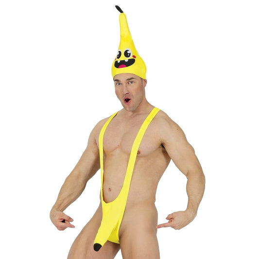 Déguisement Borat Mankini Banane adulte