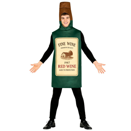 Déguisement Bouteille de Vin Vert adulte