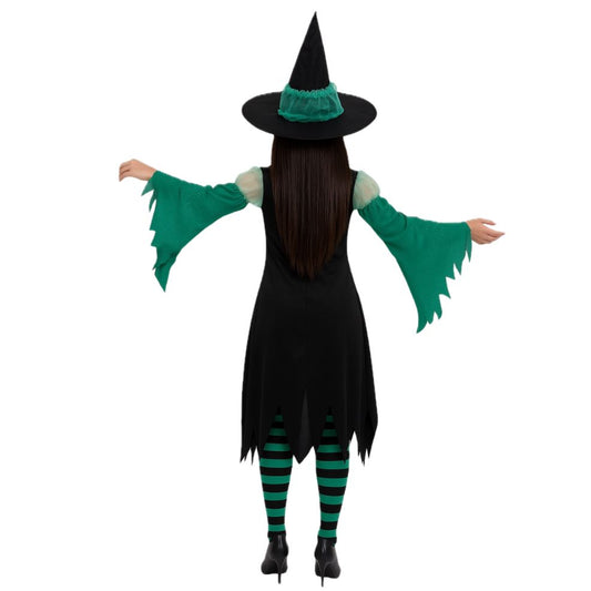 Déguisement de Sorcière Émeraude Verte pour femme