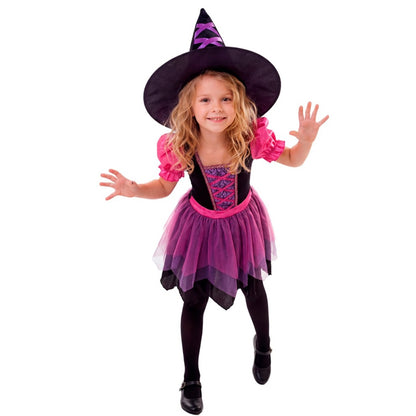 Déguisement de Sorcière Fuchsia pour fille