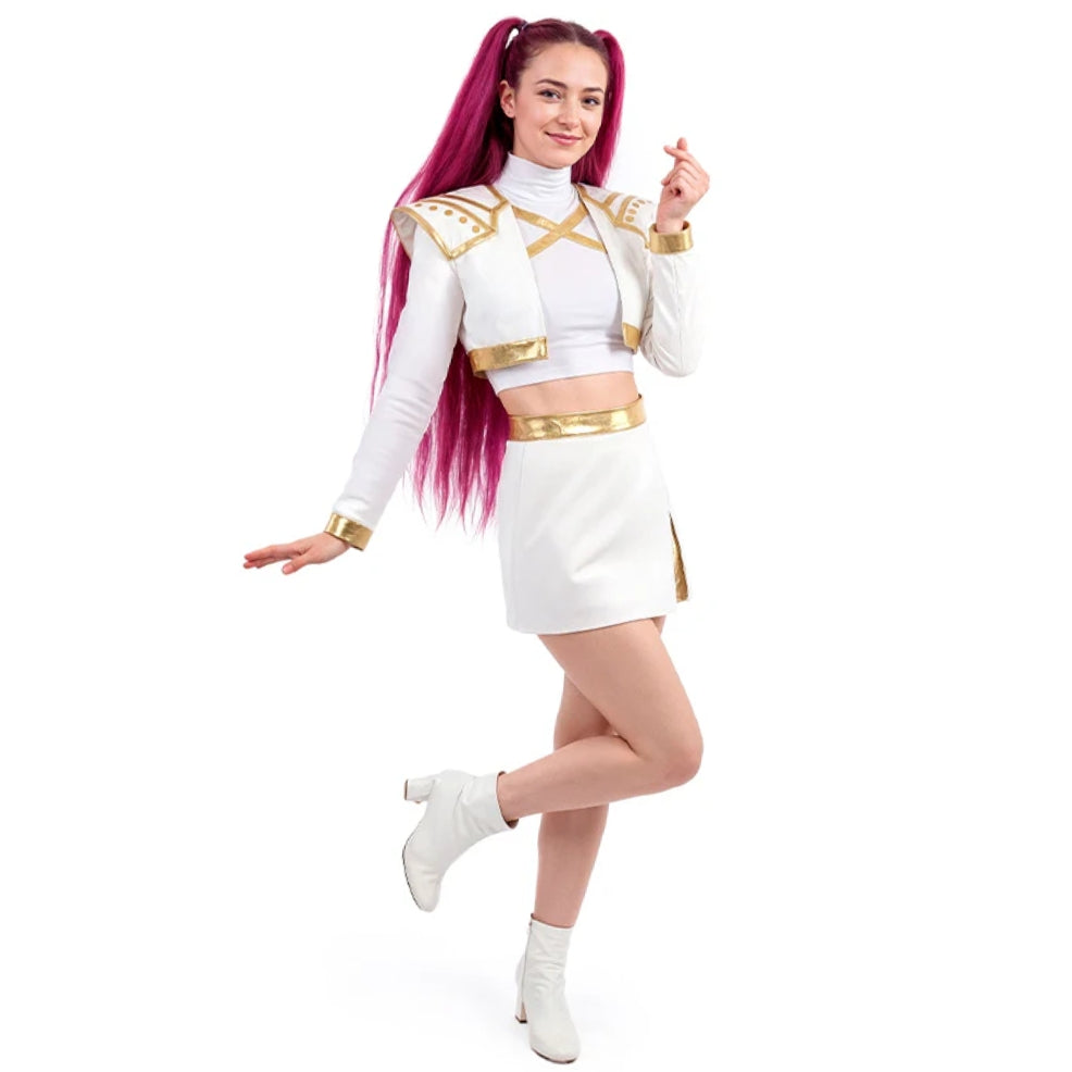 Déguisement de Chanteuse K-Pop Blanche Deluxe pour femme
