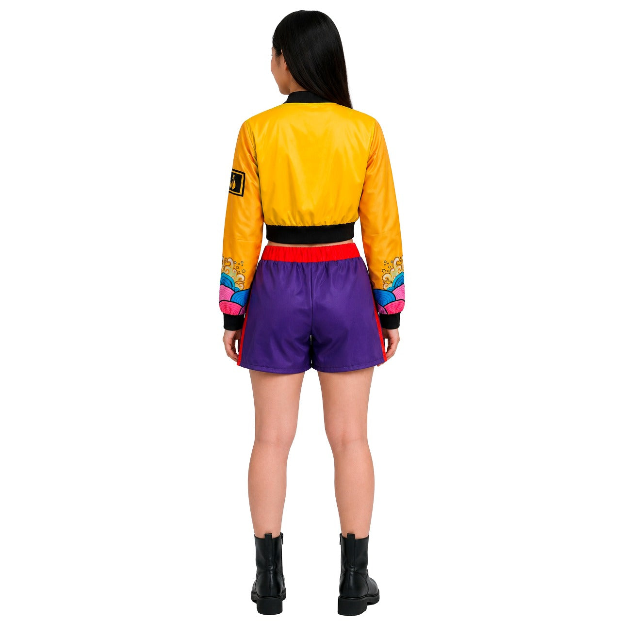 Déguisement de chanteuse K-Pop lilas éco pour femme