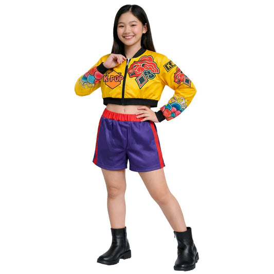 Déguisement Chanteuse K-Pop Lilas Éco fille
