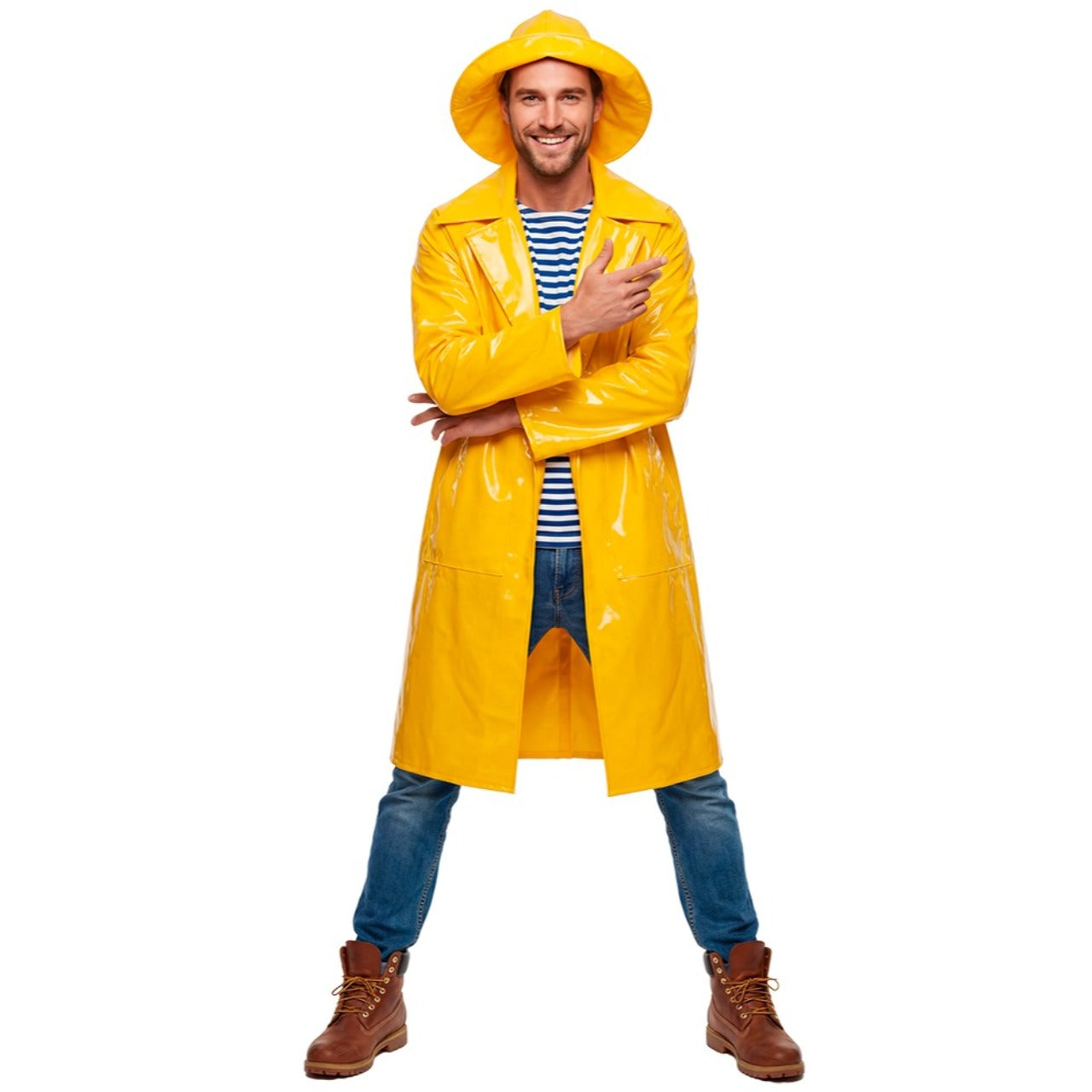 Déguisement Capitaine Pêcheur Jaune adulte