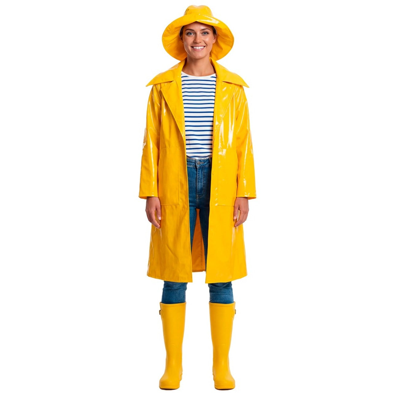 Déguisement Capitaine Pêcheur Jaune adulte