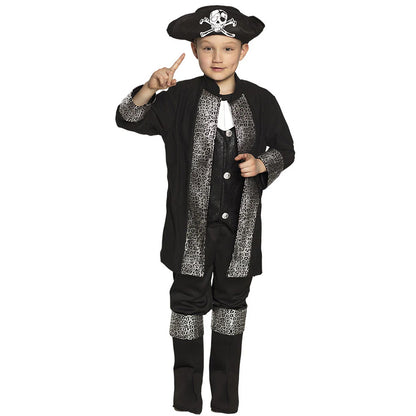 Déguisement de Capitaine Pirate Noir pour enfant