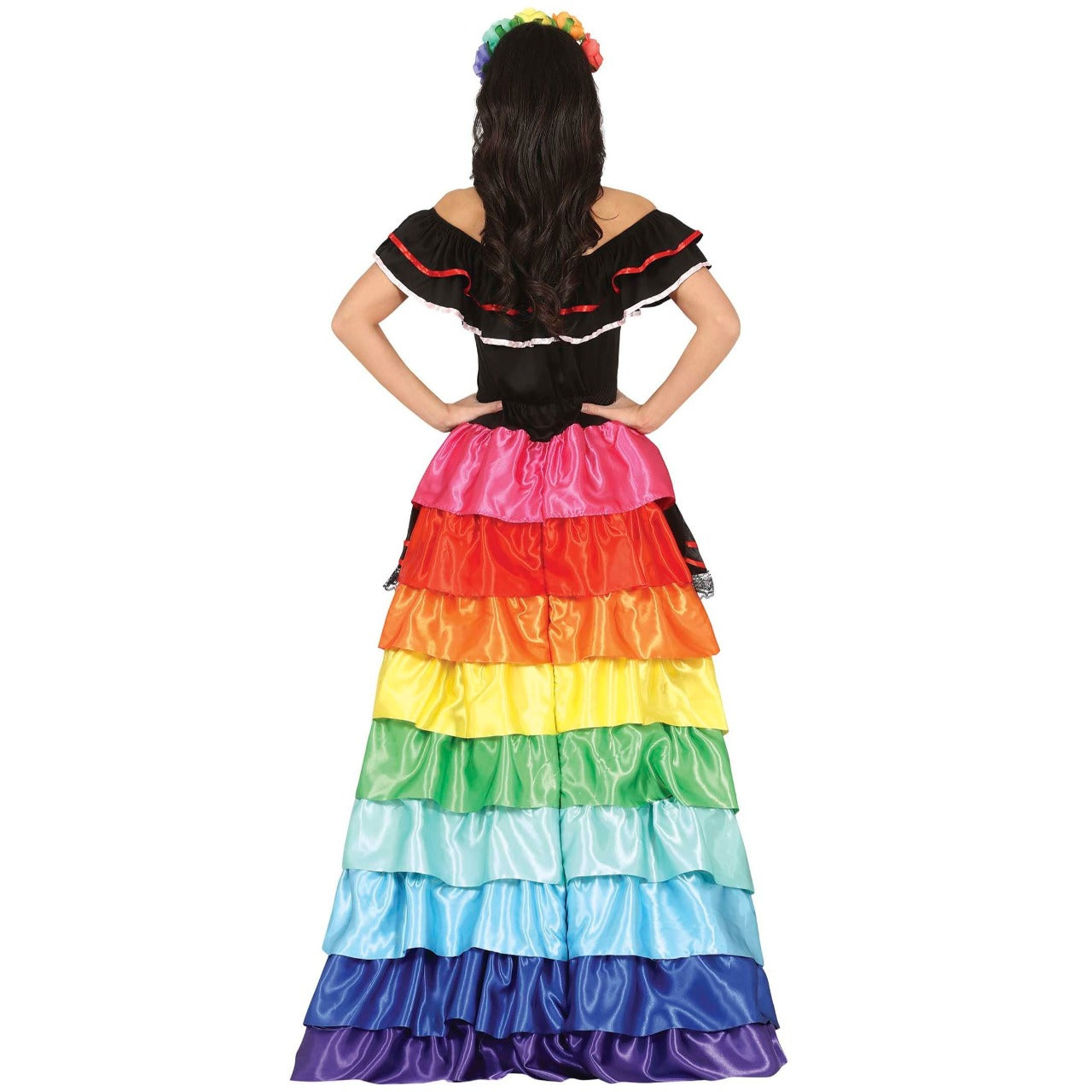 Déguisement de Catrina multicolore pour femme