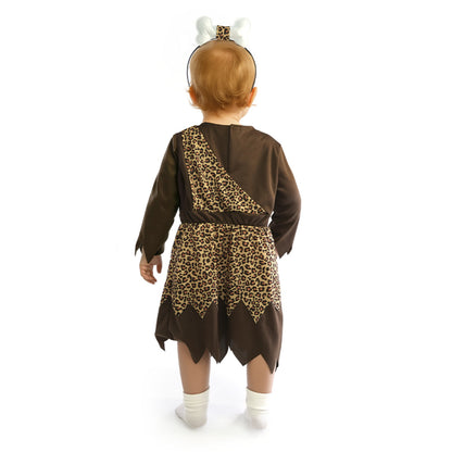 Déguisement Homme des Cavernes Léopard Os bébé