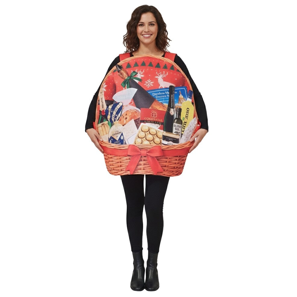 Déguisement de Panier de Noël pour adulte