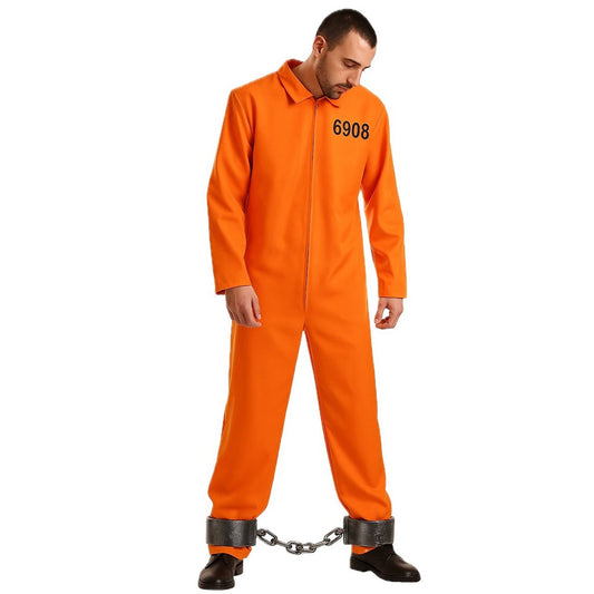Déguisement de Prisonnier Orange pour adulte