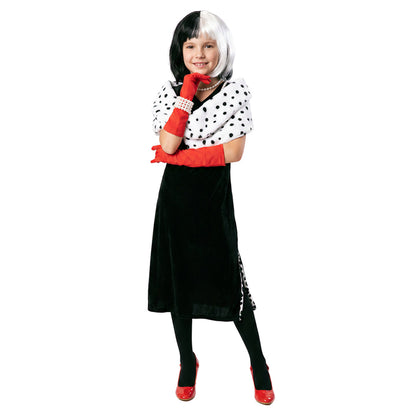 Déguisement Cruella Dalmatien fille