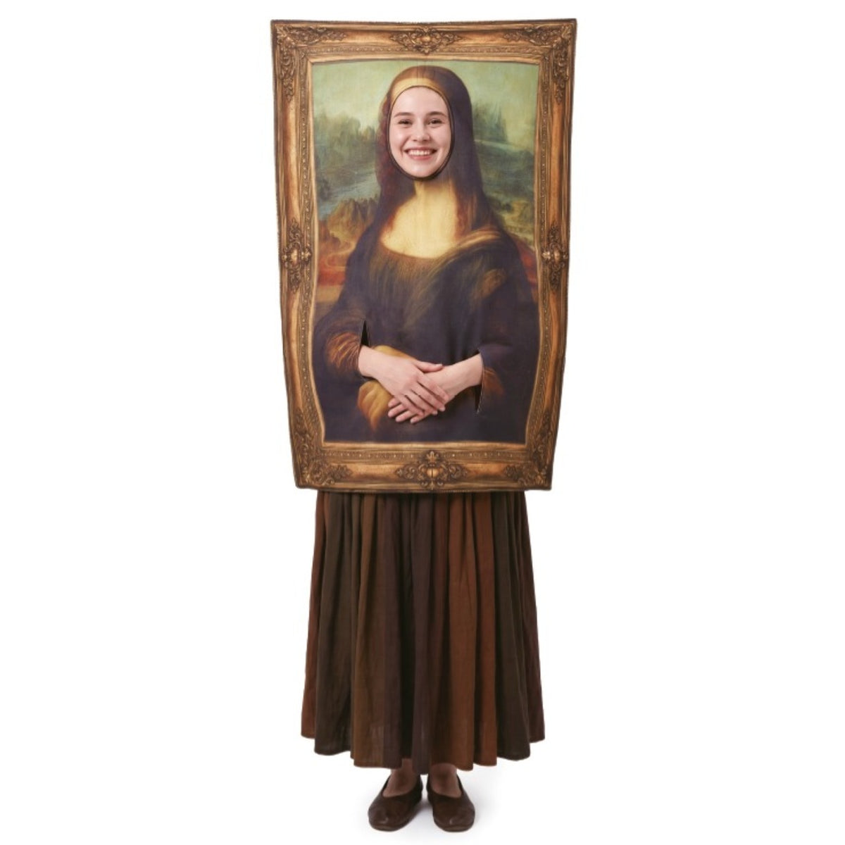 Déguisement de Tableau Mona Lisa pour adulte