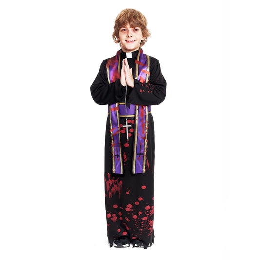 Déguisement Prêtre Sanglant enfant