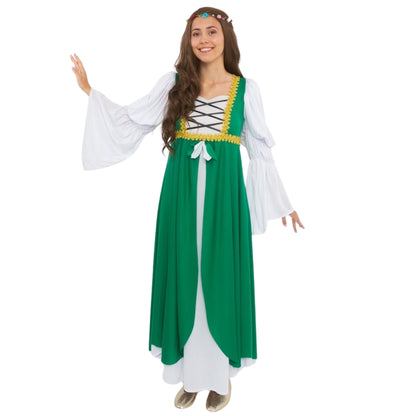 Costume médiéval de Lady Clarissa pour femme