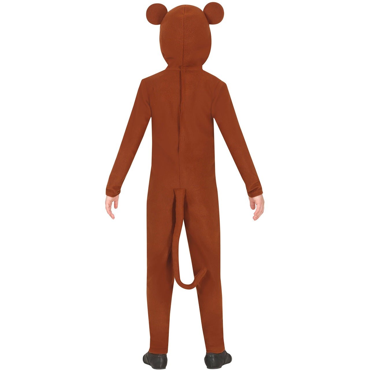 Déguisement Singe Espiègle Pour Bébé 18-24 Mois - Body Avec Boutons-pression, Capuche Peluche, Pieds Antidérapants