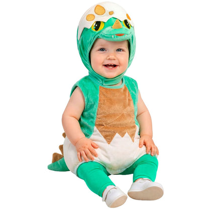 Déguisement de dinosaure vert coquille pour bébé