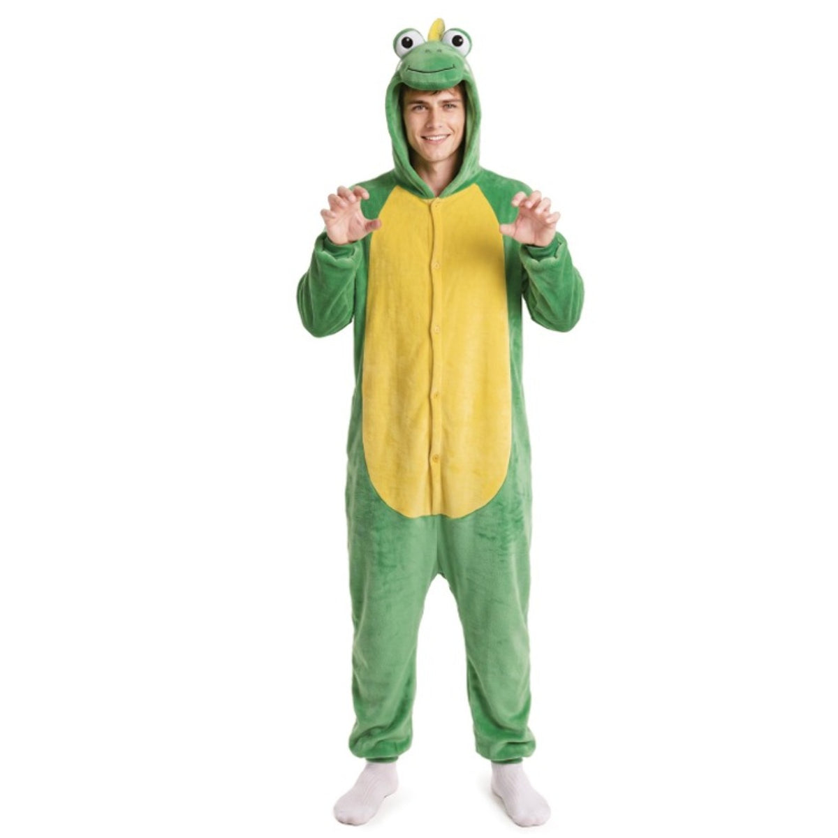 Déguisement de dinosaure Yoshi adulte