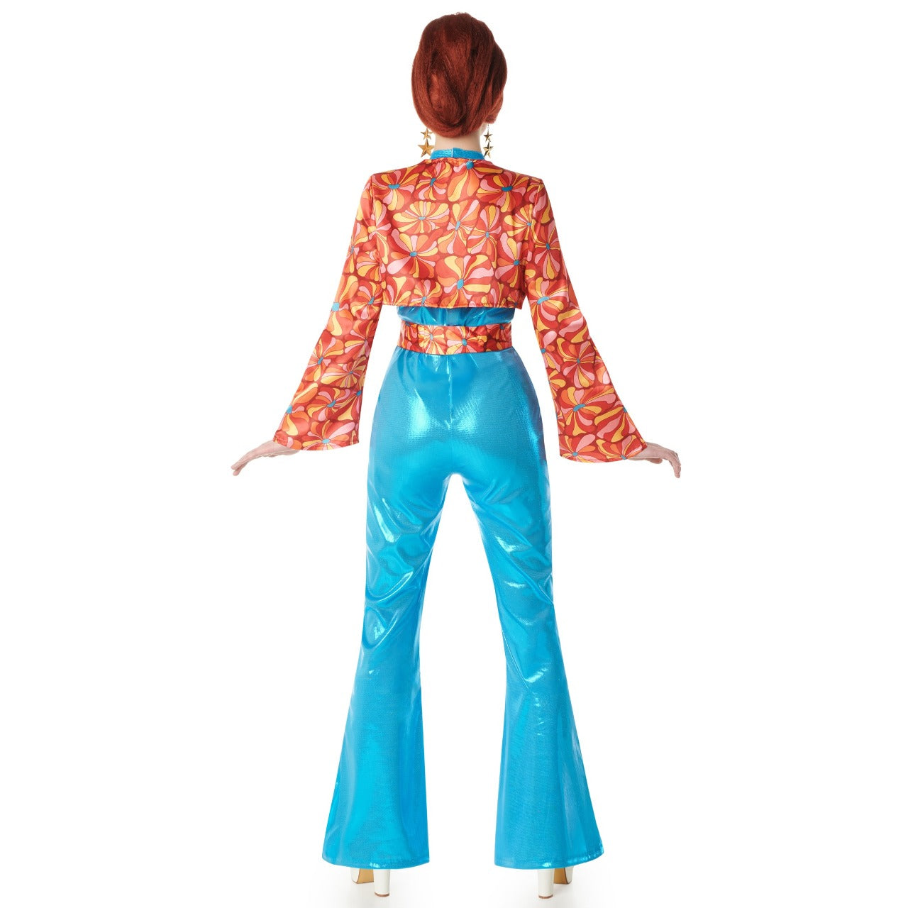 Déguisement Disco Floral Années 70 pour femme
