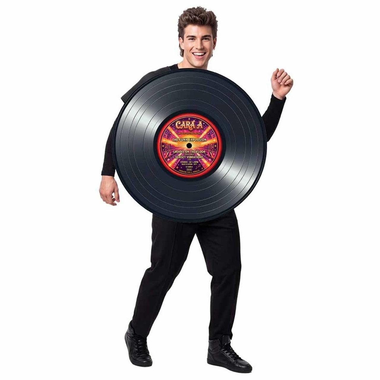 Déguisement de disque vinyle pour adulte