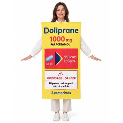 Déguisement de Doliprane Paracétamol pour adulte