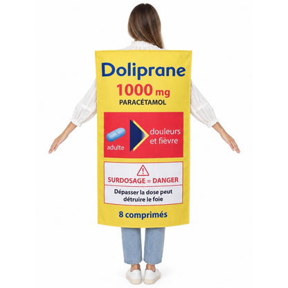 Déguisement de Doliprane Paracétamol pour adulte