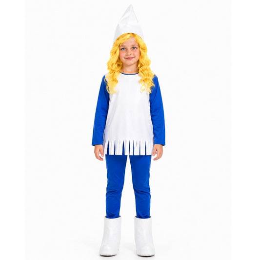 Déguisement Lutin Bleue Chaussons pour fille
