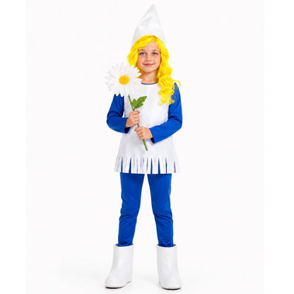 Déguisement Lutin Bleue Chaussons pour fille