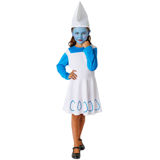 Déguisement de Lutin Bleu Robe pour fille