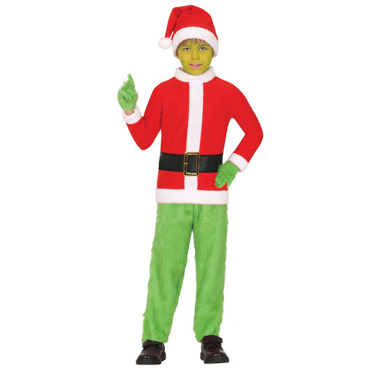 Déguisement de Lutin Grinch Deluxe enfant