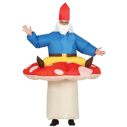 Costume de lutin champignon gonflable pour adultes