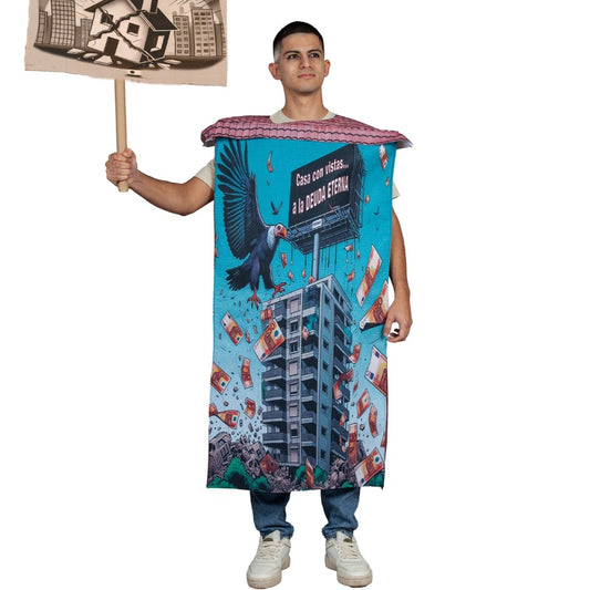 Déguisement d'Immeuble Portestation Droit au Logement pour adulte