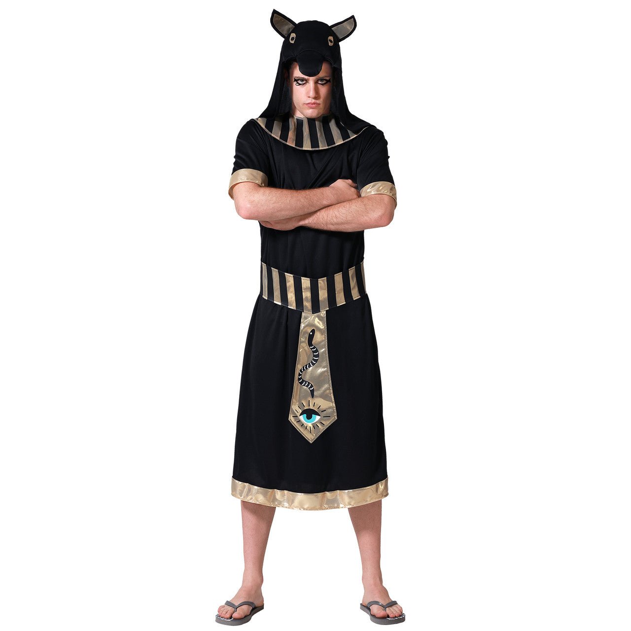 Déguisement Égyptien Anubis Noir pour homme