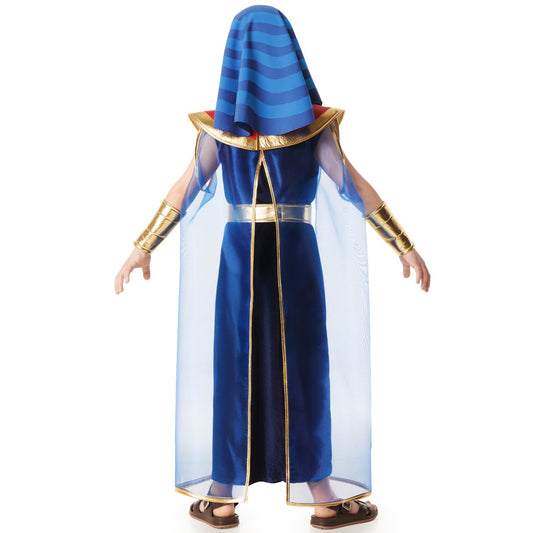 Costume de pharaon égyptien bleu pour garçon
