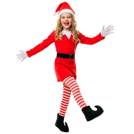 Déguisement Lutin de Noël Amusante fille