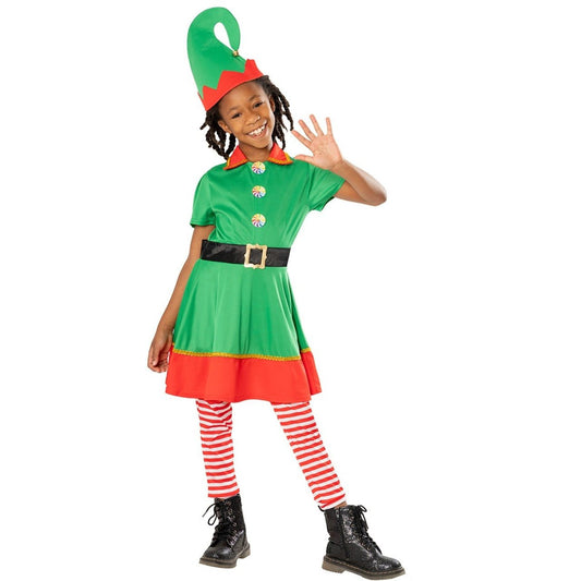 Déguisement de Lutin de Noël pour fille