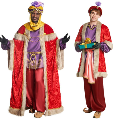 Déguisements de couple Roi Balthazar & Page Extra